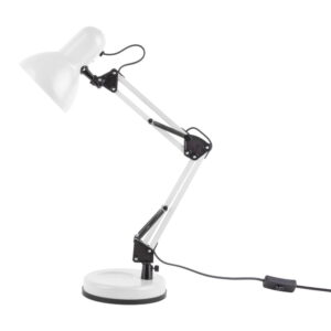 Bílá stolní lampa s černými detaily Leitmotiv Hobby
