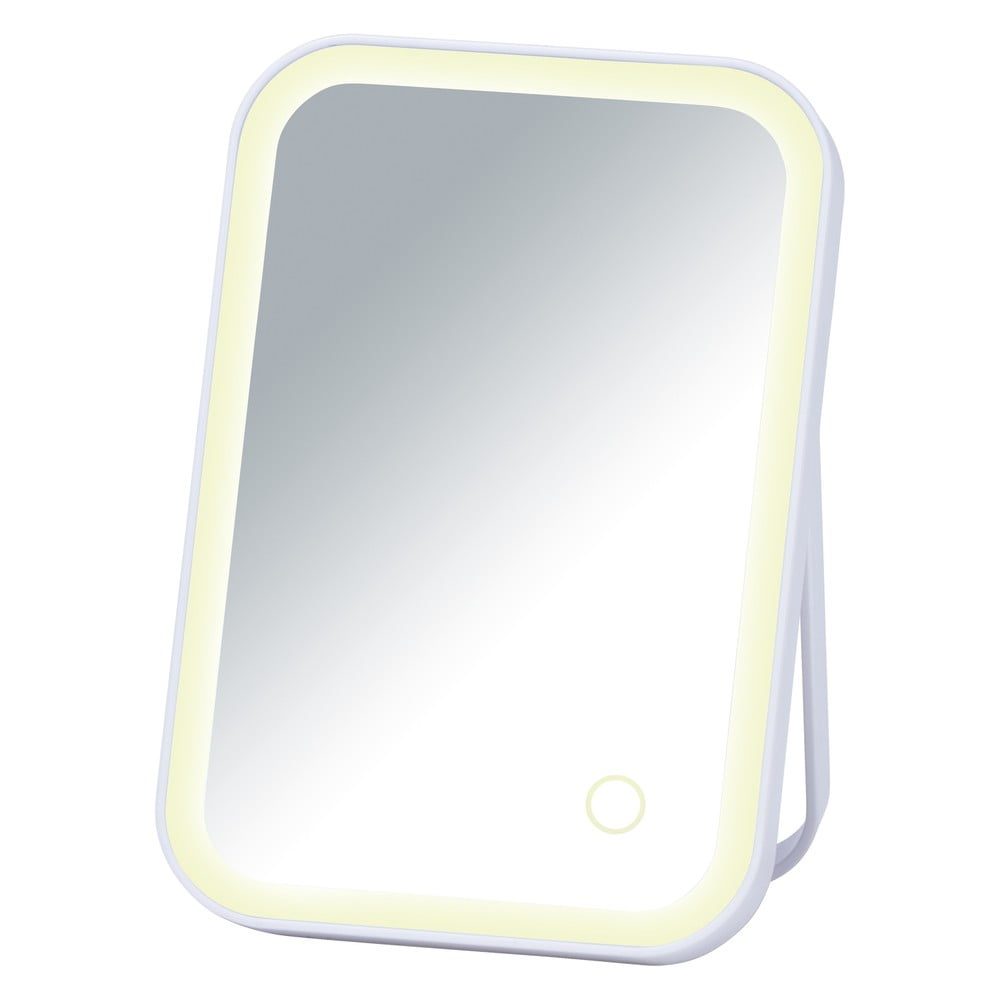 Bílé kosmetické zrcadlo s LED podsvícením Wenko Arizona