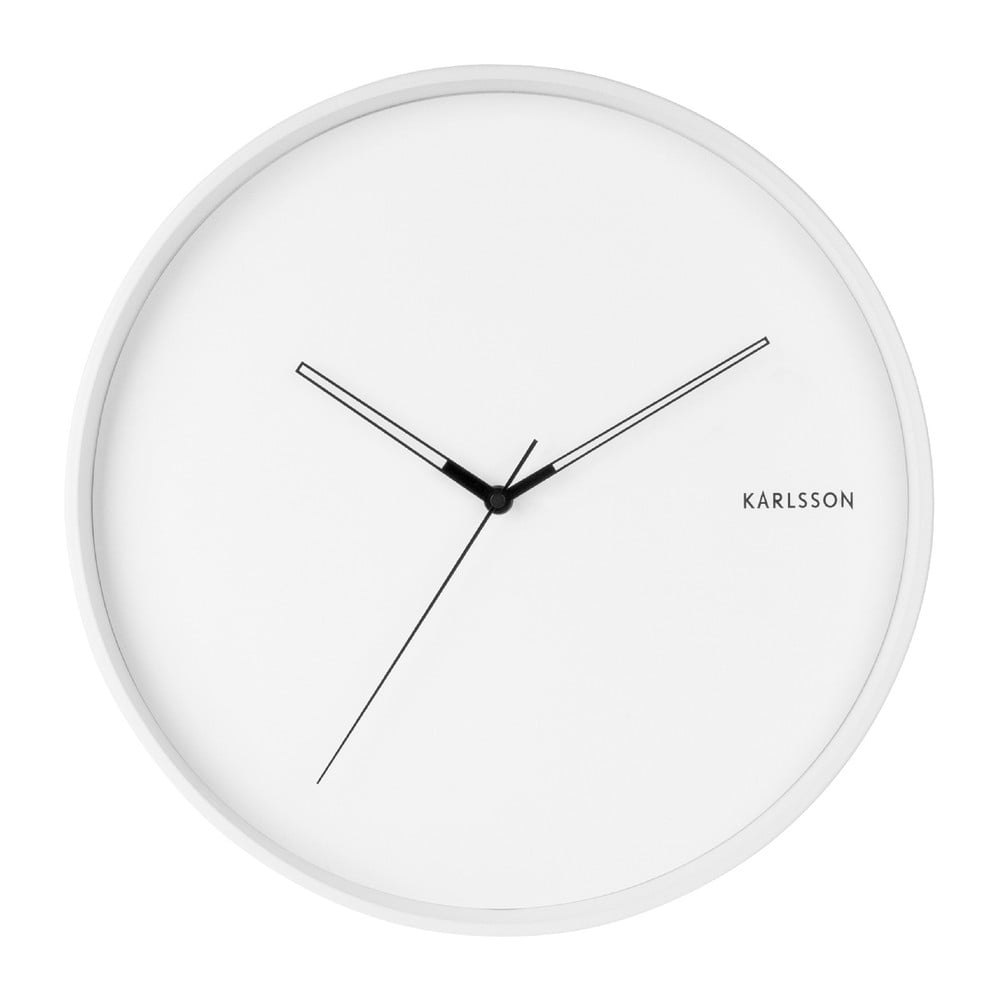 Bílé nástěnné hodiny Karlsson Hue