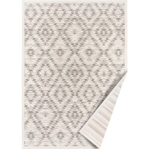 Bílo-šedý oboustranný koberec Narma Vergi