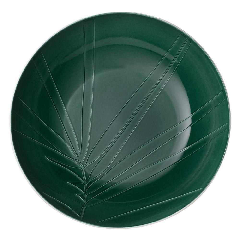 Bílo-zelená porcelánová servírovací miska Villeroy & Boch Leaf