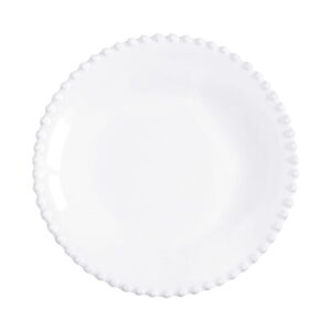 Bílý kameninový talíř na polévku Costa Nova Pearl