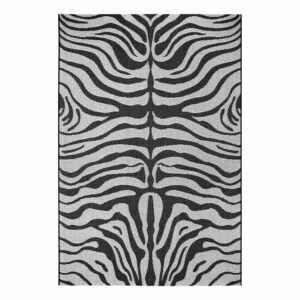 Černo-šedý venkovní koberec Ragami Safari
