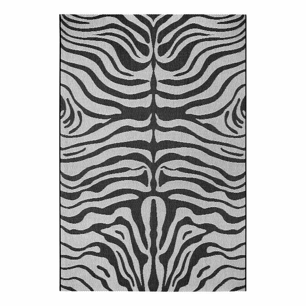 Černo-šedý venkovní koberec Ragami Safari