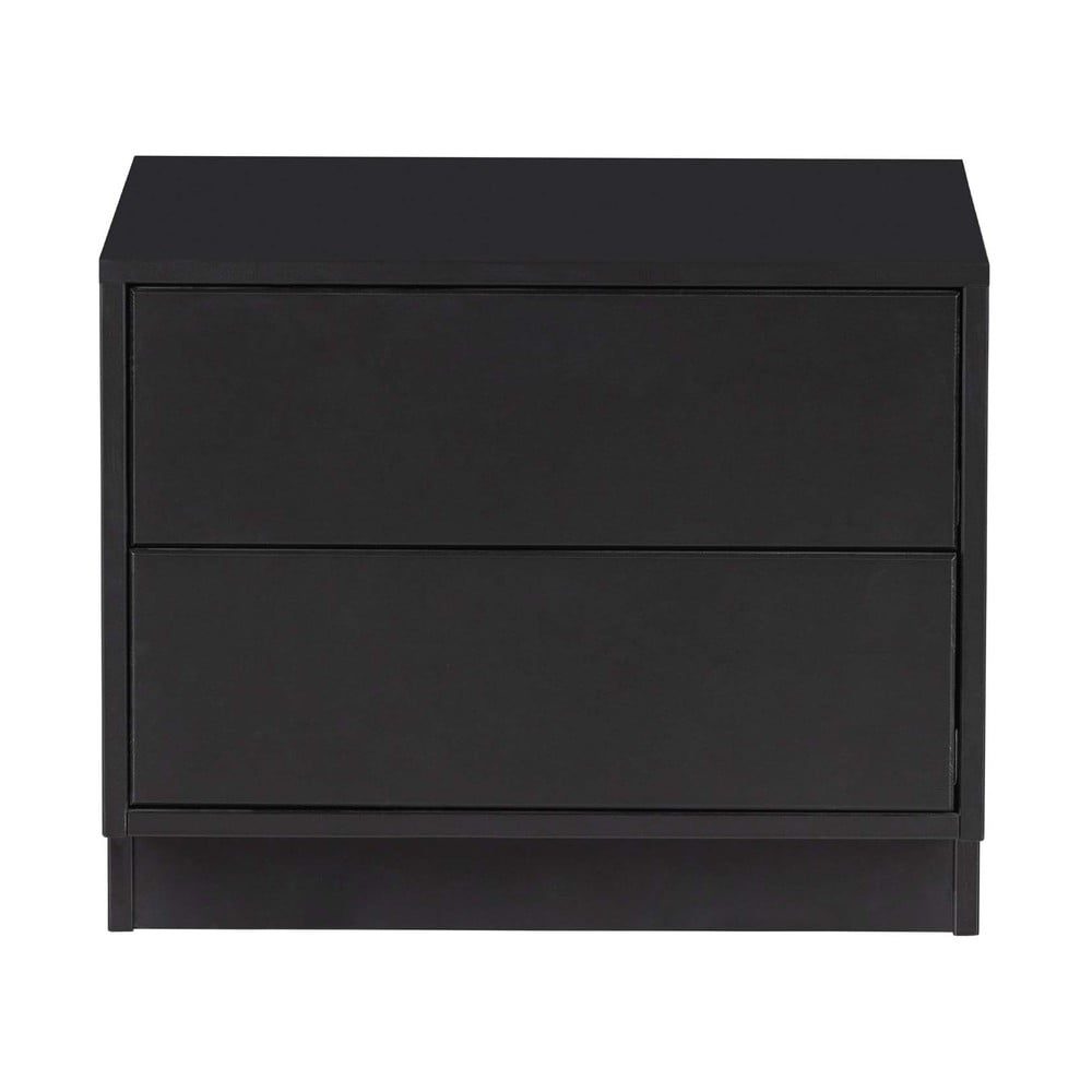 Černý TV stolek z borovicového dřeva 50x40 cm Finca – WOOOD