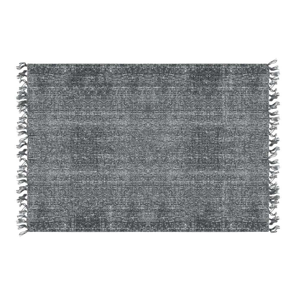 Černý bavlněný koberec PT LIVING Washed