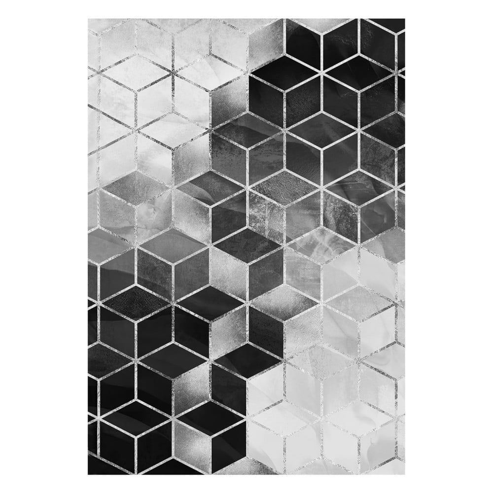 Černý koberec 180x120 cm Optic - Rizzoli