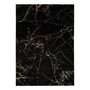 Černý koberec Universal Gold Marble