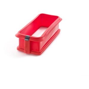 Červená silikonová rozevírací forma na dort Lékué