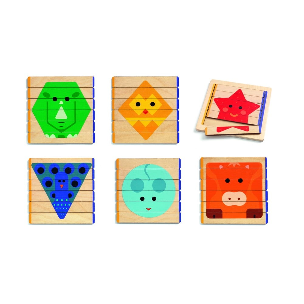 Dětské dřevěné puzzle Djeco Animale