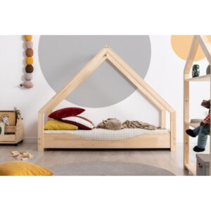 Domečková dětská postel z borovicového dřeva Adeko Loca Elin
