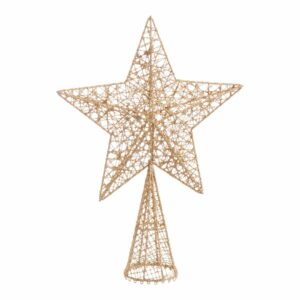 Hvězda na vánoční strom ve zlaté barvě Unimasa Estrella