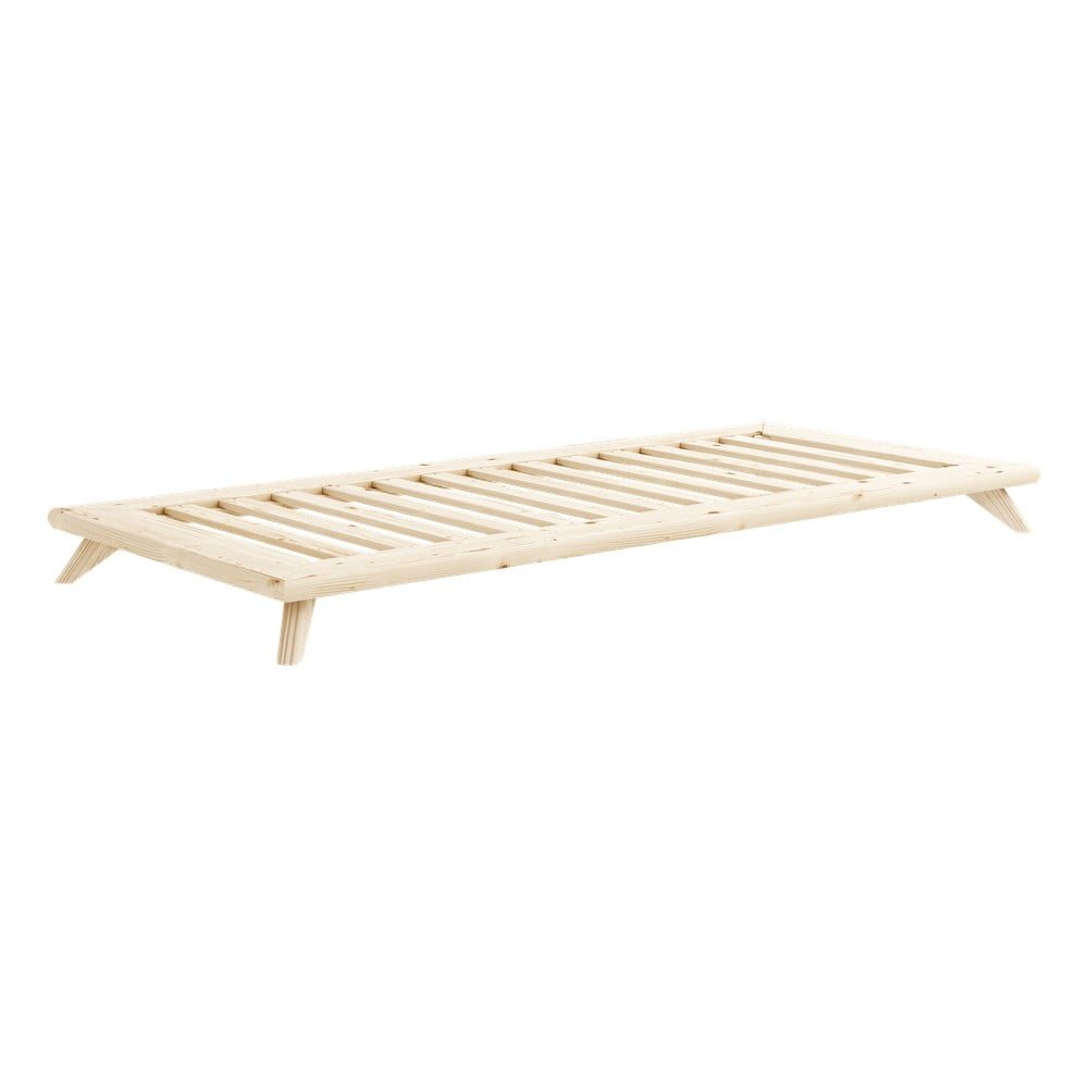 Jednolůžková postel z masivního borovicového dřeva Karup Design Senza