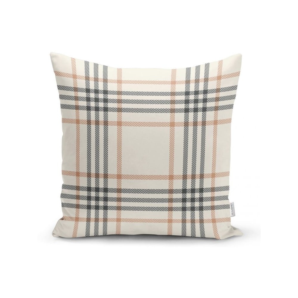 Krémově bílý dekorativní povlak na polštář Minimalist Cushion Covers Flannel