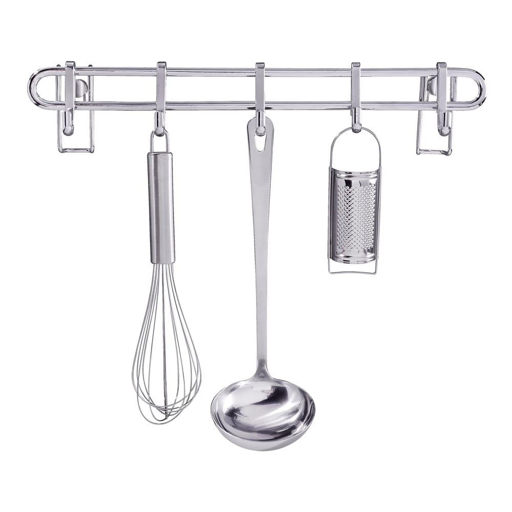 Kuchyňský nástěnný stojan s 5 háčky Wenko Hook Style