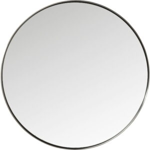 Kulaté zrcadlo s černým rámem Kare Design Round Curve
