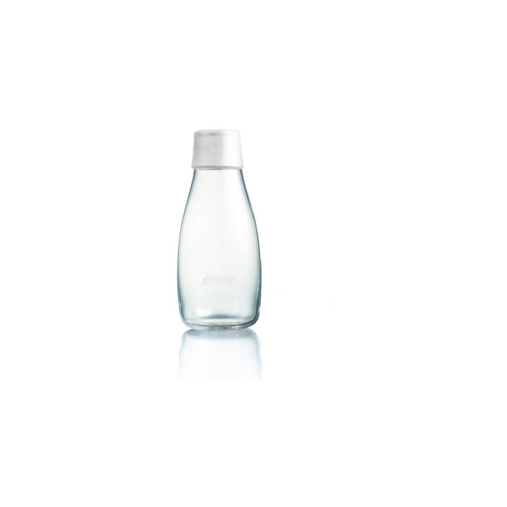 Mléčně bílá skleněná lahev ReTap