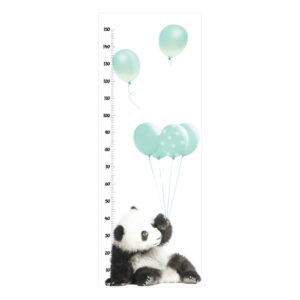 Nástěnná samolepka s měřítkem výšky Dekornik Minty Panda
