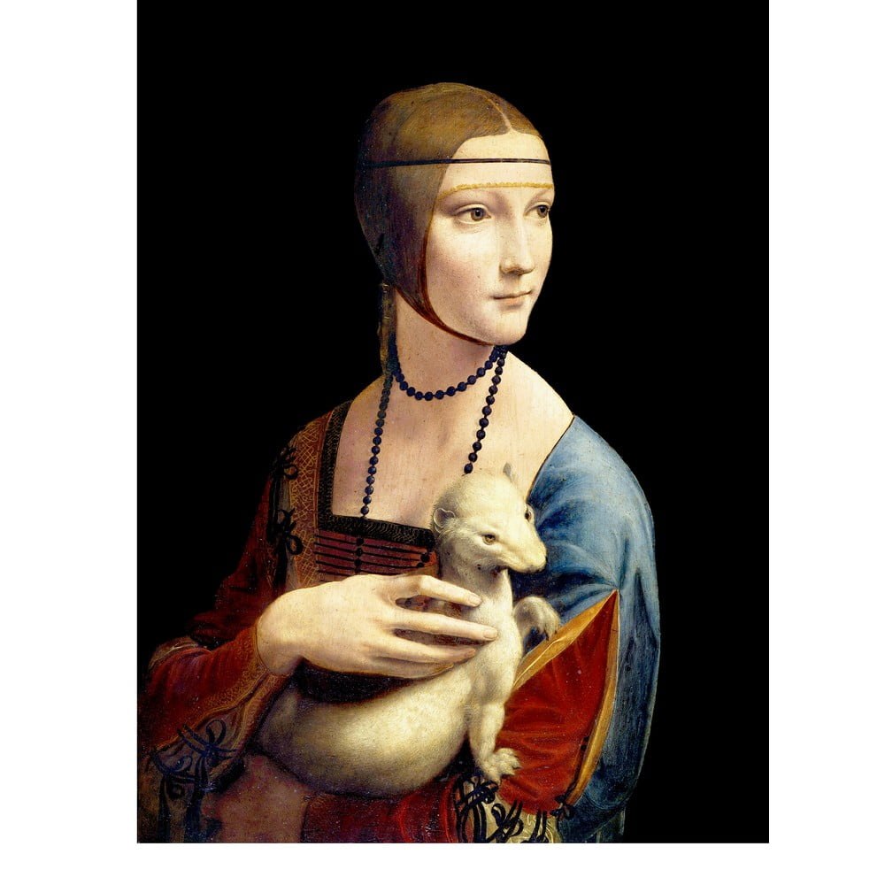 Obraz - reprodukce 30x40 cm Lady with an Ermine