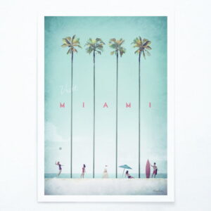 Plakát Travelposter Miami