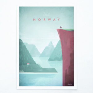 Plakát Travelposter Norway