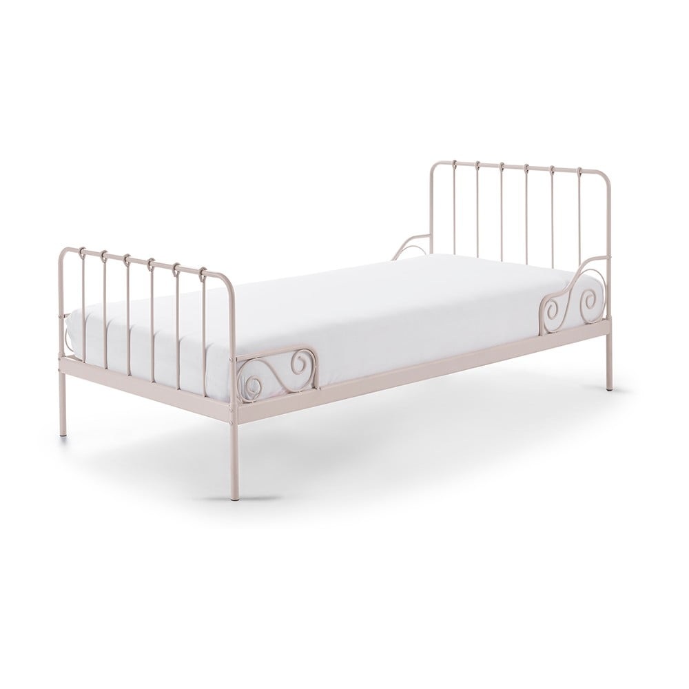 Růžová kovová dětská postel Vipack Alice