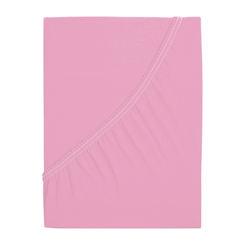 Růžové prostěradlo 200x220 cm – B.E.S.