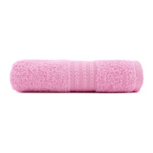 Růžový ručník z čisté bavlny Sunny