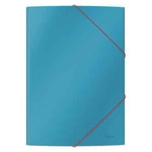 Sada 10 modrých kancelářských desek s hebkým povrchem Leitz Cosy