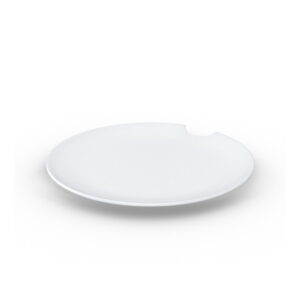 Sada 2 bílých talířů z porcelánu 58products