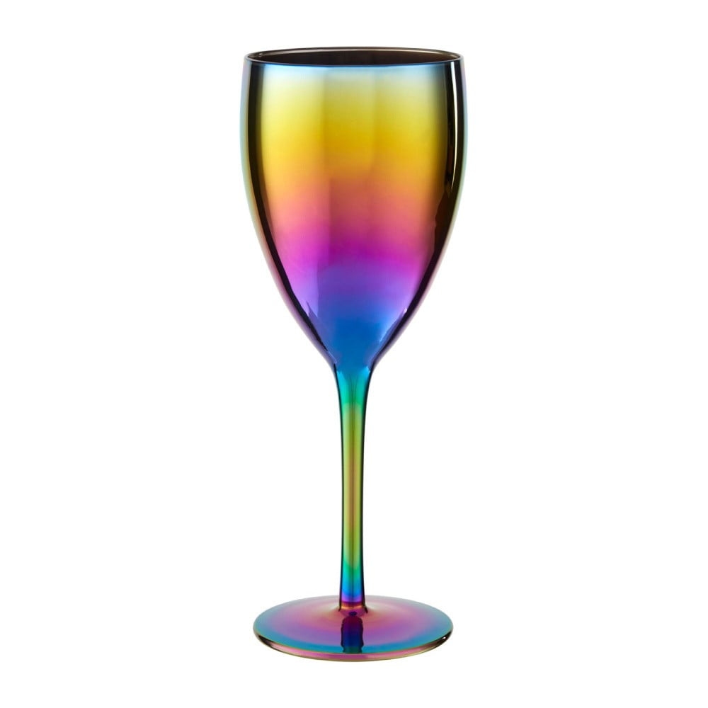 Sada 4 sklenic na víno s duhovým efektem Premier Housewares Rainbow