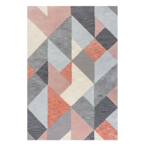 Šedo-růžový koberec Flair Rugs Icon