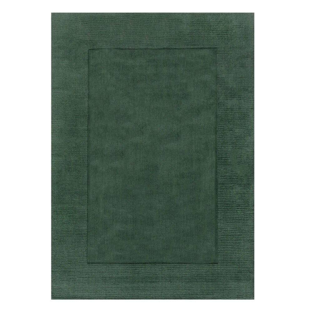 Tmavě zelený vlněný koberec Flair Rugs Siena