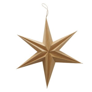 Vánoční papírová závěsná dekorace ve tvaru hvězdy Boltze Kassia
