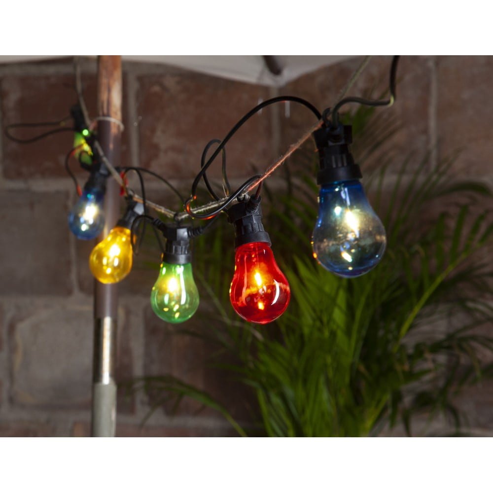 Venkovní světelný party LED řetěz s barevnými žárovkami Star Trading Circus