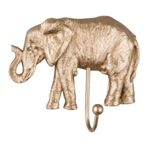 Věšák ve zlaté barvě Leitmotiv Elephant