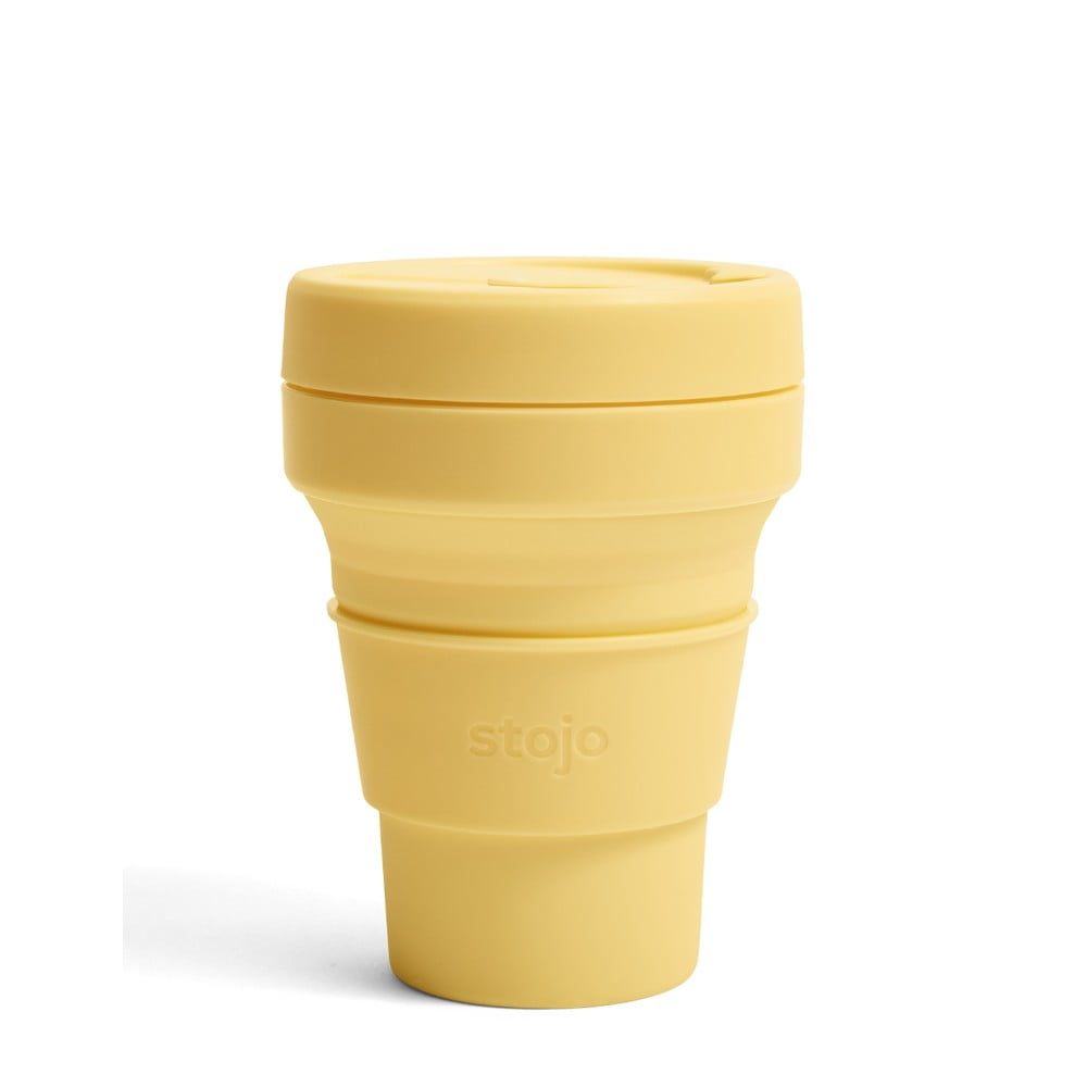 Žlutý skládací cestovní hrnek Stojo Pocket Cup Mimosa