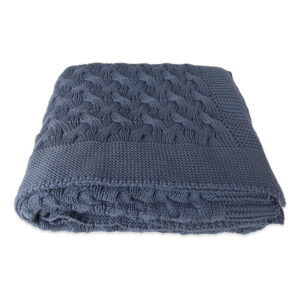 Modrá bavlněná deka Homemania Decor Softy