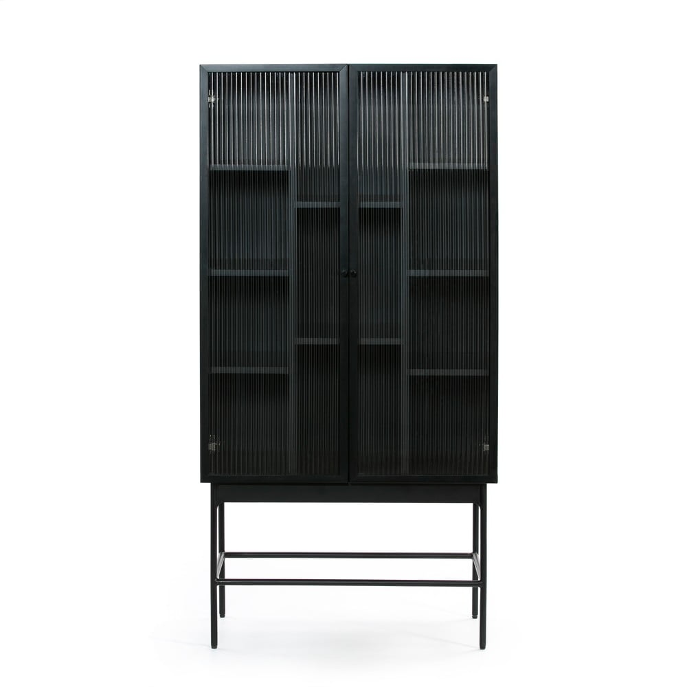 Černá vitrína 70x140 cm Blur - Teulat