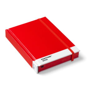 Malý červený zápisník Pantone