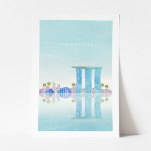 Plakát Travelposter Singapore