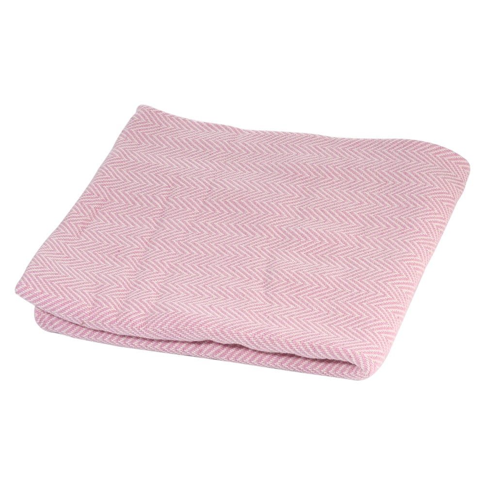 Růžová bavlněná dětská deka Kindsgut Baby