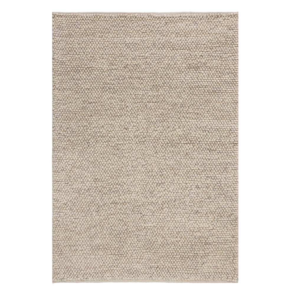 Svěle šedý vlněný koberec Flair Rugs Minerals