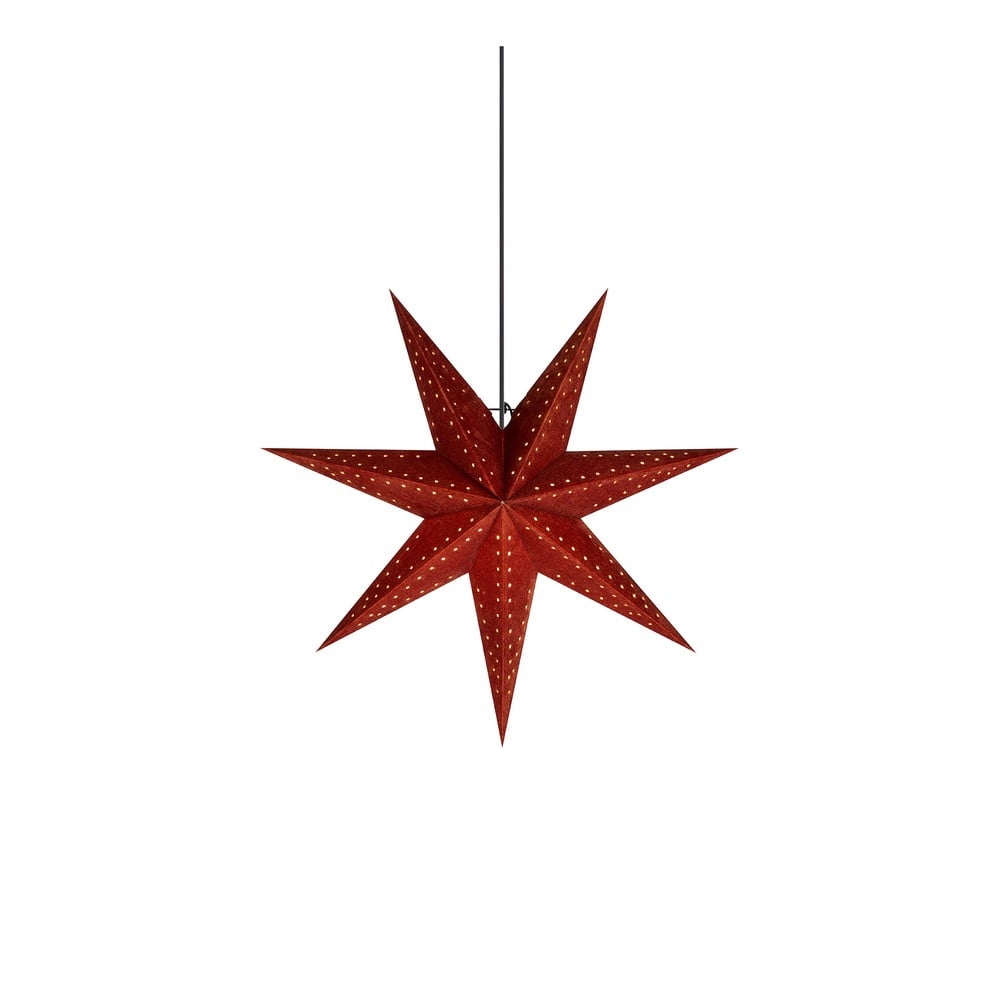 Červená vánoční závěsná světelná dekorace Markslöjd Embla
