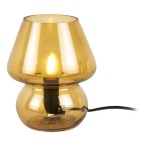 Hořčicově žlutá skleněná stolní lampa Leitmotiv Glass