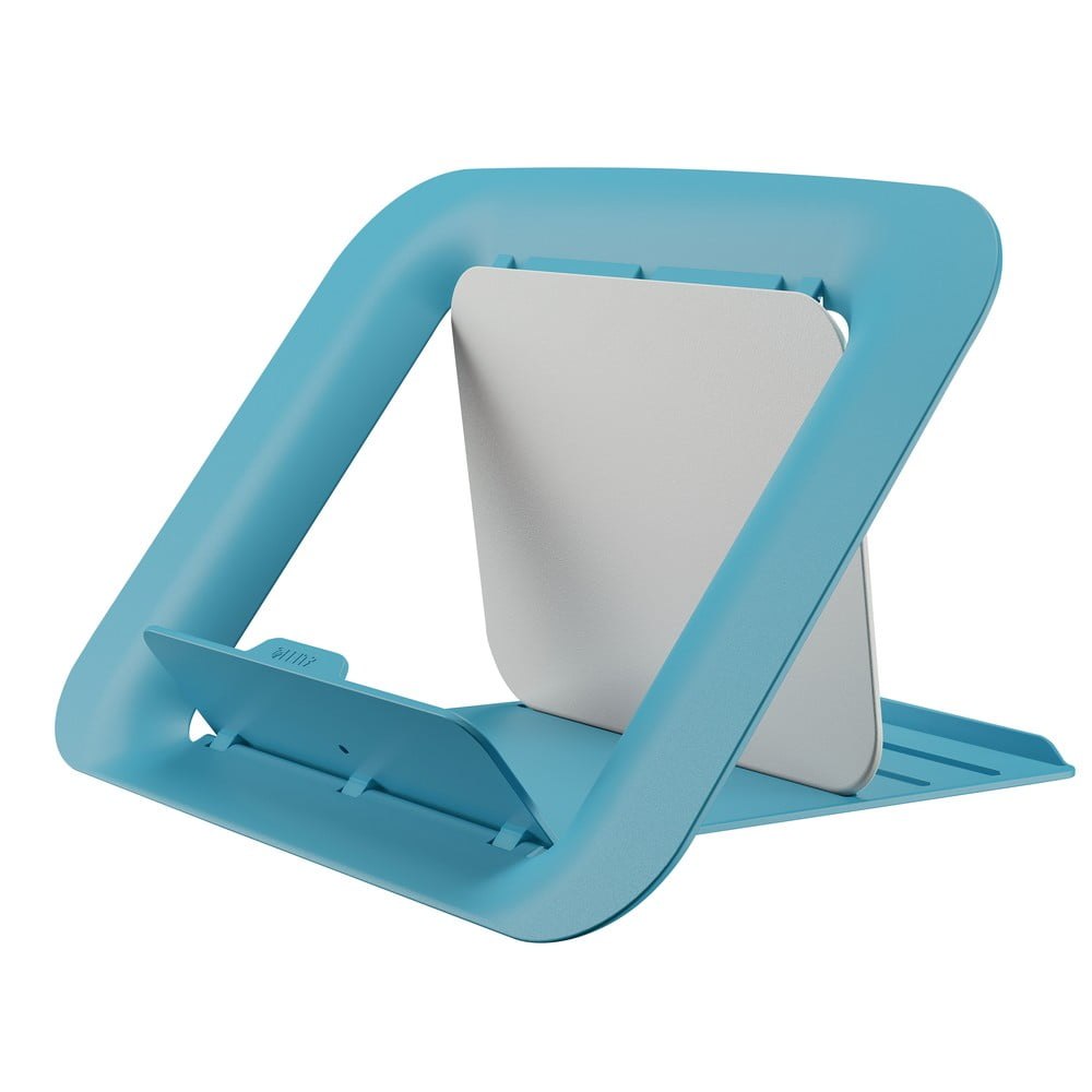 Modrý nastavitelný stojan pod notebook ERGO Cosy - Leitz