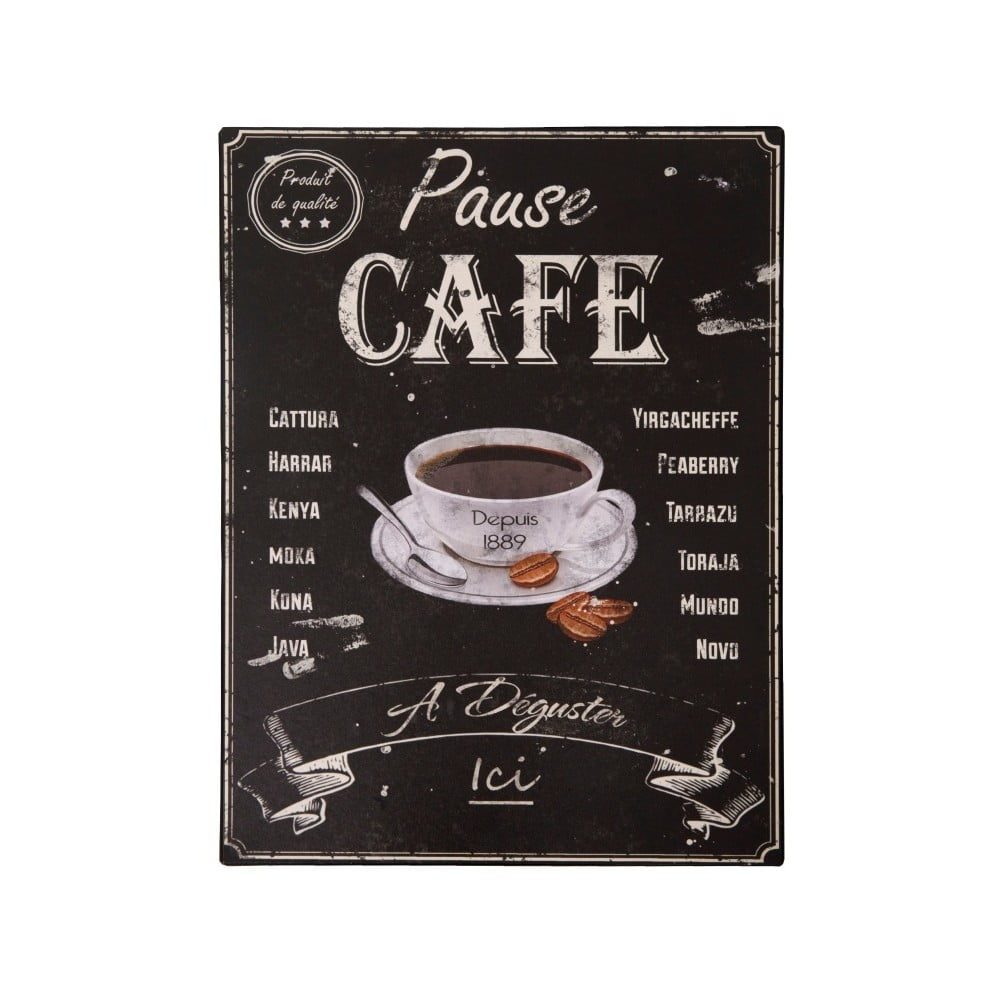 Plechová cedule Antic Line Pause Café