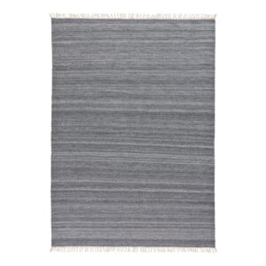 Tmavě šedý venkovní koberec z recyklovaného plastu Universal Liso