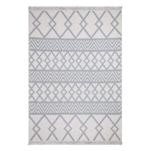 Bílo-šedý bavlněný koberec Oyo home Duo, 160 x 230 cm