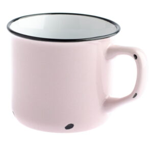 Světle růžový keramický hrnek Dakls Story Time Over Tea